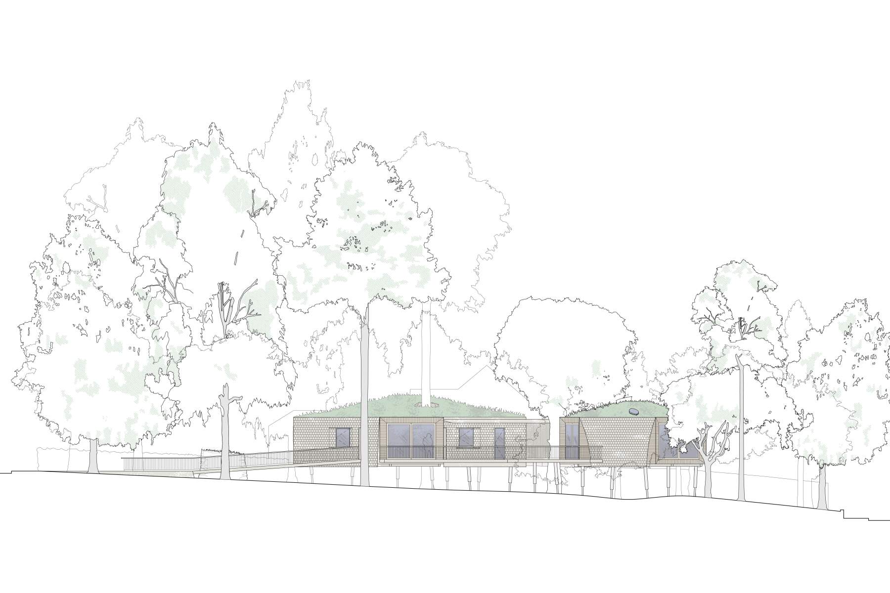 South-west elevation.